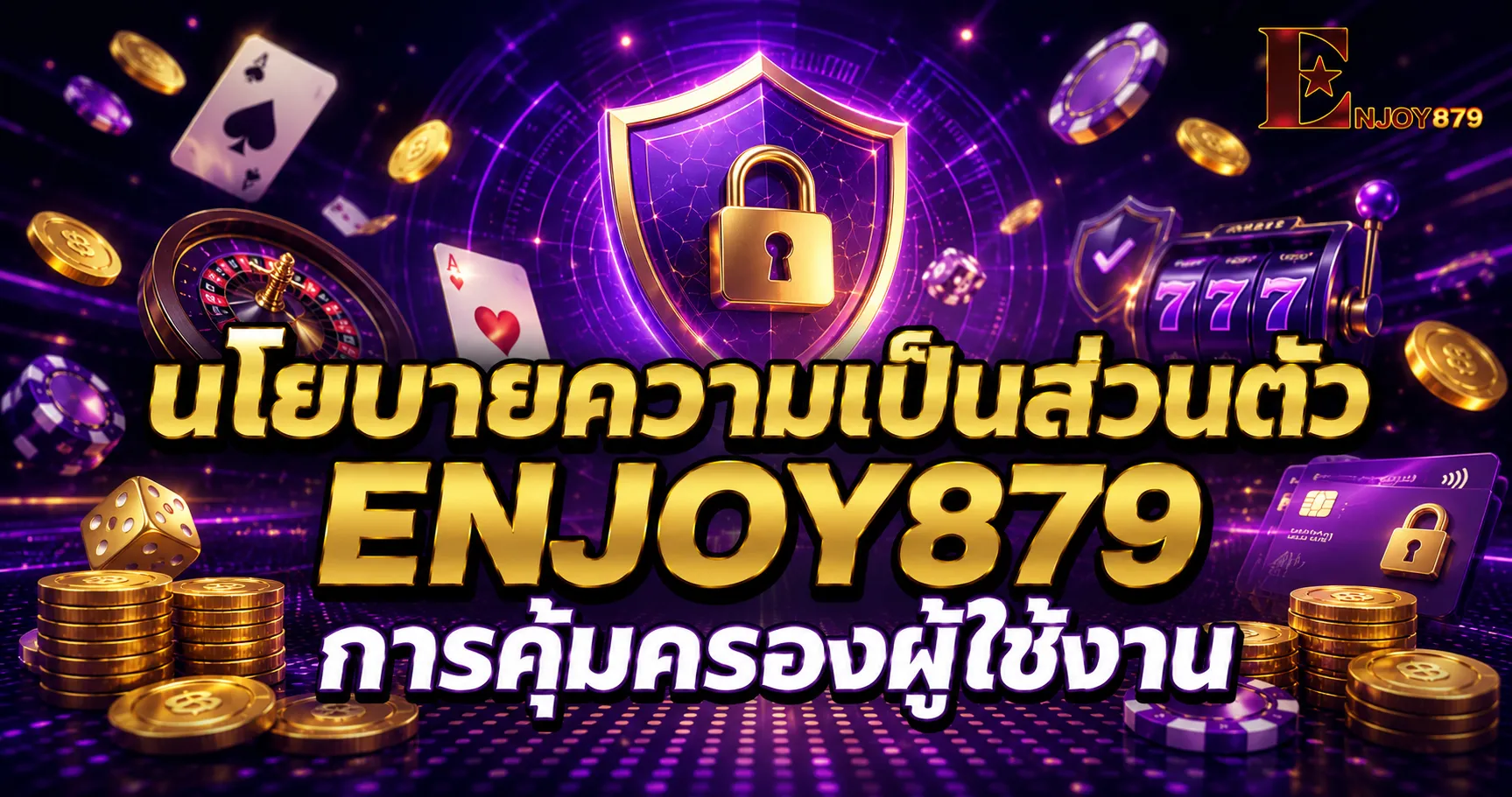 นโยบายความเป็นส่วนตัว ENJOY879 การคุ้มครองผู้ใช้งาน